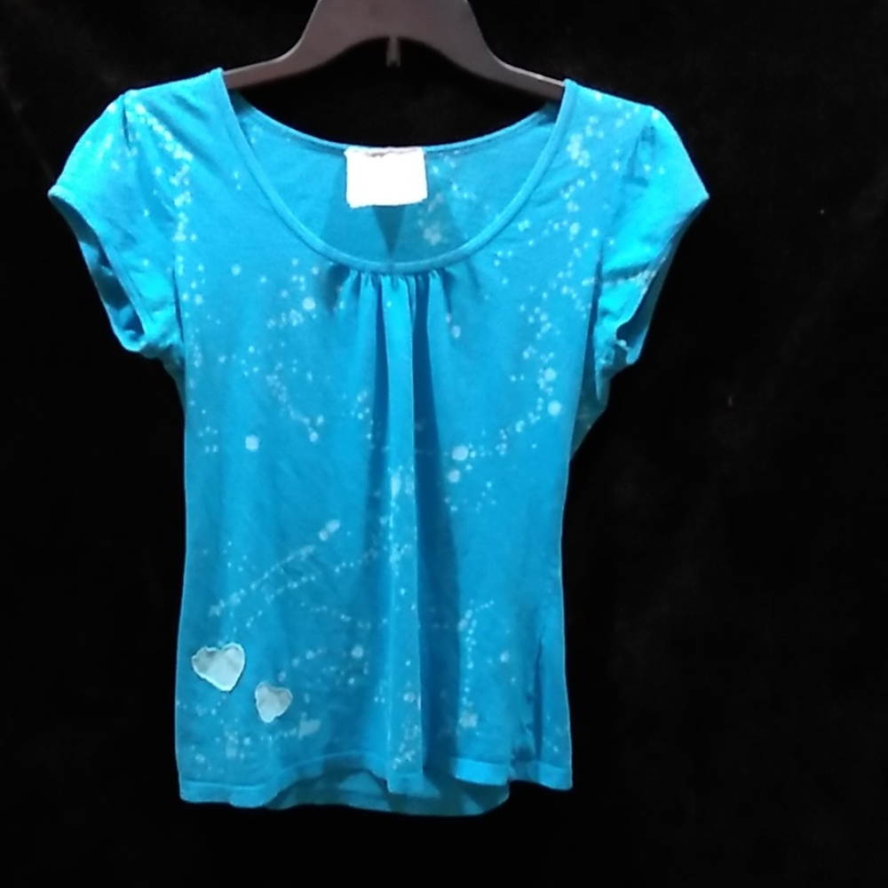 Free with purchase of 2nd item - Blue"Bleach Spot" Blouse